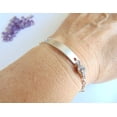 thumbnail image 3 of Customized bridesmaid bracelet, Personalized bar bracelet, engraved cuff bracelet with clear crystal, Flower Girl Gift, wedding jewelry, 3 of 10