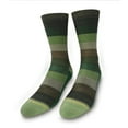 thumbnail image 2 of Green Stripes Crew Socks, 2 of 3