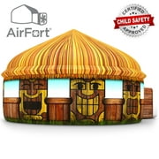 The Original AirFort - Tiki Hut Play Tent - Build A Fort in 30 Seconds, Inflatable Fort for Kids 3-12