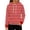 21#Red, variant on Teen Girls Horizontal Stripe Hoodies Beach Vacation Play Hooded Pullover Tops Retro Loose Long Sleeve Sweatshirts