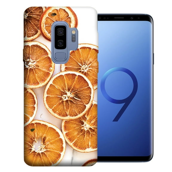 MUNDAZE For Samsung Galaxy S9 Plus Orange Slices Design TPU Gel Phone Case Cover