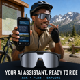 thumbnail image 5 of Genxenon Cycling Glasses with Camera with 1200p Stabilized Sport Pov,8mp Photos,Anti-Shake,4gb+Wifi-4+290mAh,Silvery Sport Lenses,Shield Wrap‑Around Sport Unisex, 5 of 10
