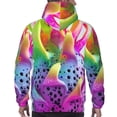 thumbnail image 7 of Pofeuu Colorful Glitter Dagon Fruit Print Mens Casual Hooded Collar Drawstring Hoodies Pullover Sweatshirts Casual Long Sleeve Shirts-4X-Large, 7 of 7