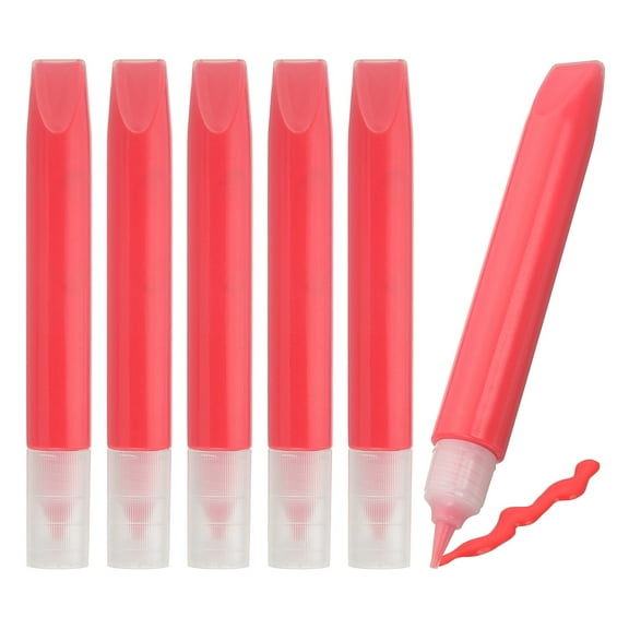 6 Pack Suncatcher Paint Pens, Red Sun Catcher Paint Pens 10ML Each Stained Glass Paint Window Art Kit for Painting Glass Pigment Crafts