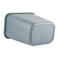 thumbnail image 5 of Cubo de basura rectangular de 8L, bote de basura de plástico grueso con tapa abierta para cocina, baño, Hotel, oficina, gris, 5 of 5