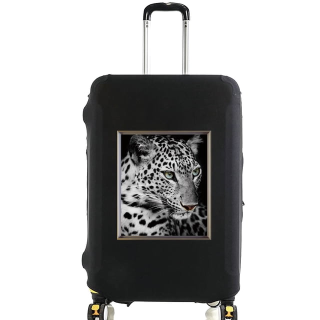 Animal Series Printed Pattern Travel Essentials Bag with 18-32 Inch Capacity Travel Accessories Trolley Case Protective Cover 8animal 032 S