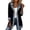 Black, variant on Breezora Women's Denim Patchwork Corduroy Cardigan Lapel Long Sleeve Button Down Casual Open Front Lightweight Jacket