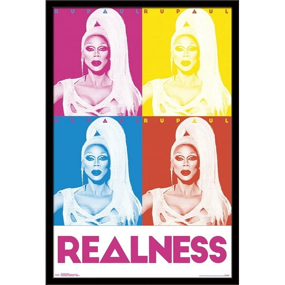 RuPaul - Realness Wall Poster, 22.375" x 34", Framed