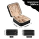 thumbnail image 2 of Organizador de Joyero Pequeño, Caja de Viaje para Mujeres de 20 Piezas, Estuche Portátil de PU para Anillos, Pendientes y Collares(Negro), 2 of 7