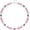 Shine Pink / Grey/ White, variant on Men's Baseball Glitter Athlete Necklace - Fashionable sports accessories for competitive athletes