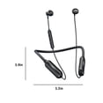 thumbnail image 3 of Earbuds for school, Hwkond Bluetooth Headphones, Intelligent Noise Reduction, HIFI Surround Sound Effect, Large Capacity Battery, No Sense Delay, Stable Transmission, Black, Up to 60% Off, 3 of 9