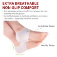thumbnail image 3 of XUANYI-Silicone Heel Protector, Heel Cushion, Heel Pads,Gel Heel Cups(4 Pieces), For Plantar Fasciitis,Blister, Cracked Foot, Bone Spur Relief,Heel Pain, Achilles Tendinitis For Men & Women(White), 3 of 7