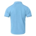 thumbnail image 2 of Lmueinov Mens Shirts Short Sleeve Casual Print Collared Golf Shirt Athletic T-Shirt Moisture Wicking Top, S-5XL, 2 of 5