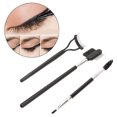 thumbnail image 1 of Double Ended Eyebrow Brush, Cosmetic Tool Reusable Eyelash Comb Ergonomic Mellow  For Home For Women, 1 of 8