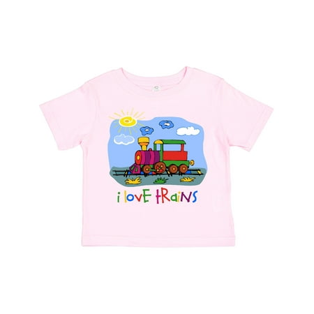 

Inktastic I Love Trains Gift Toddler Boy or Toddler Girl T-Shirt