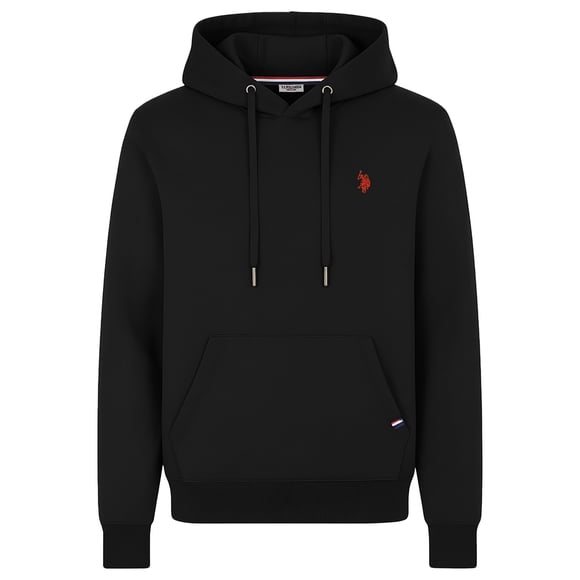 U.S. POLO ASSN. Sudadera con capucha para hombre - Forro polar acolchado, capucha, mezcla de algodón Negro L (Large)