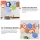 thumbnail image 5 of Tablero de anuncios de fotos de fieltro hexagonal de 4 piezas Tablero de anuncios de pared de fieltro, 5 of 6