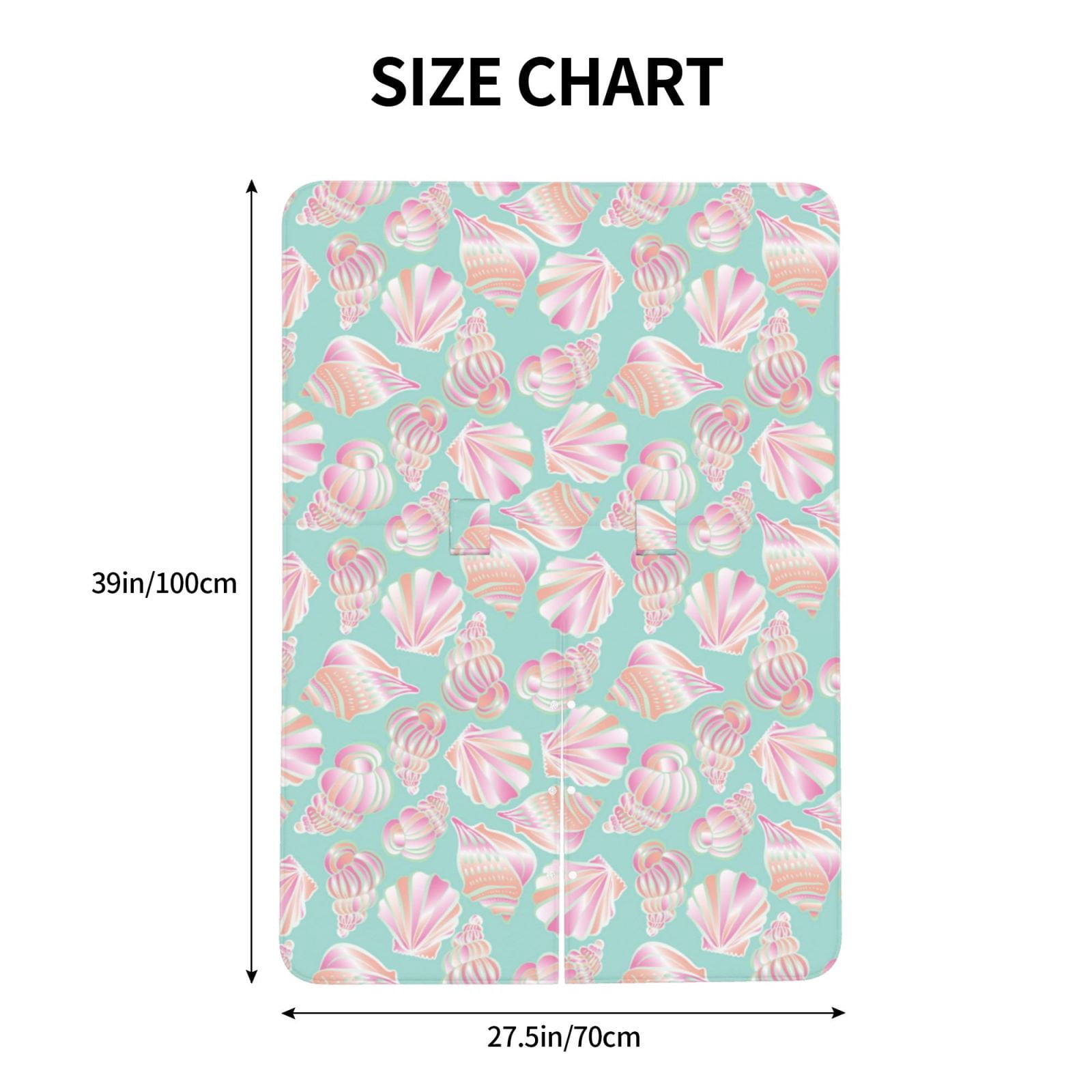 Car Seat Cover Baby - Conch Shells Print No.9023 Breathable Infant Car Seat Cover for Baby Carseat, Lightweight Comfort Baby Essentials Must Haves Newborn Stuff for Girl Boy