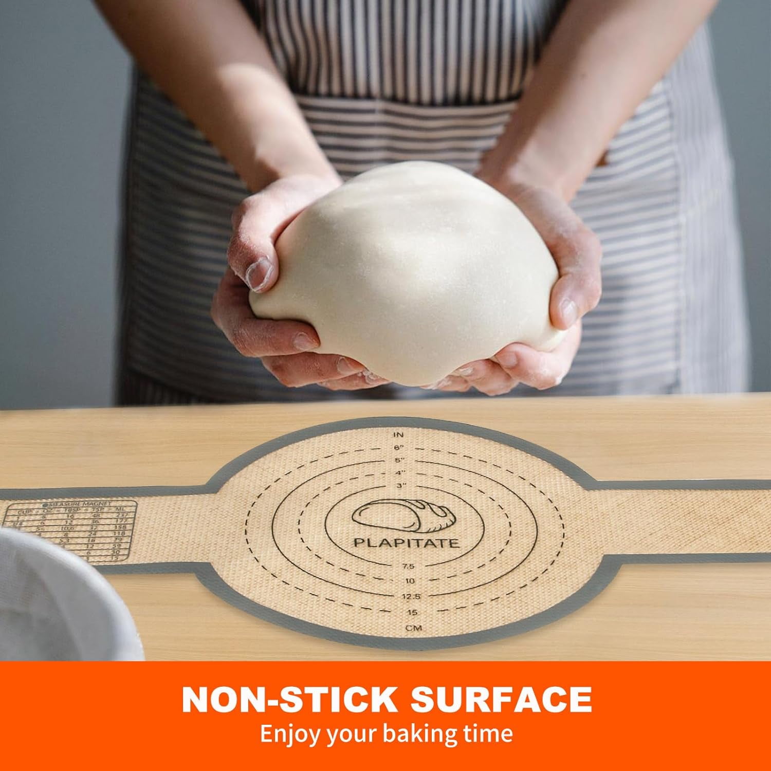 Silicone Bread Sling for Dutch Oven Liners, Non Stick 2 PCS, Easy Clean Reusable Silicone Bread with Long Handles, Easy to Transfer Sourdough Bread, Round