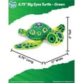 thumbnail image 2 of Real Planet 8.75" Green Big Eyes Sea Turtle Realistic Stuffed Animal, Sea Turtle Ocean Plush Toy & STEM Learning Gift for Birthday Boys & Girls, 2 of 6