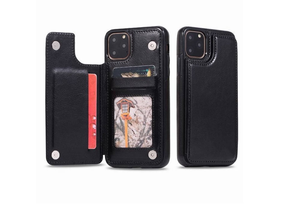 iPhone 11 Pro Max Wallet Case with Card Holder,TIKA PU ...