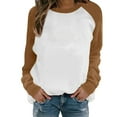 thumbnail image 1 of WEAIXIMIUNG Chandails en Molleton pour Femmes Pack Pull Sans Capuche Manches Raglan, 1 of 4