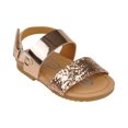 thumbnail image 6 of bebe Leatherette Fashion Glitter Flat Sandals, Rose Gold (Toddler Girl's), 6 of 8