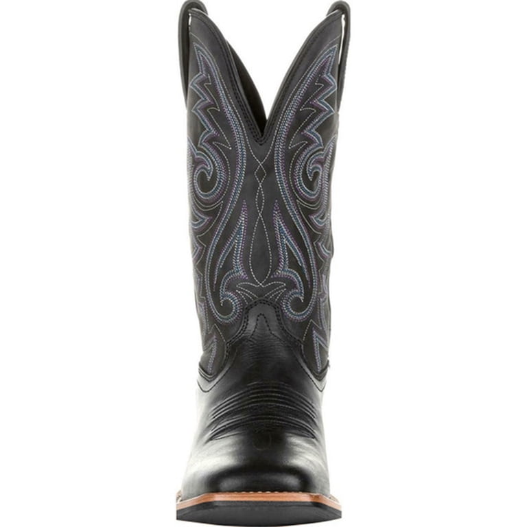 GIPQJK Cowboy Boots for Men Western Boots Square Toe Chunky  display picture 3