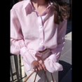 thumbnail image 4 of Blusas de Larga con Botones para Mujer 2025 Rosa L, 4 of 10