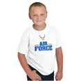 thumbnail image 3 of US Air Force Official USAF Wings Logo Crewneck T Shirts Boy Girl Teen Brisco Brands S, 3 of 6