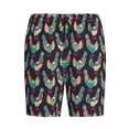 thumbnail image 4 of Wukai Bohemian Chicken Men’s Short Pajama Pants With Pockets Soft Sleep Pj Shorts for Men-Small, 4 of 6