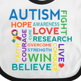 thumbnail image 4 of Inktastic Autism Support Slogan Boys or Girls Baby Bib, 4 of 4