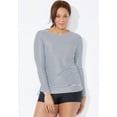 thumbnail image 3 of Swimsuits for All Women's Chlorine Resistant Side-Tie Long Sleeve Swim Shirt Rash Guard, 3 of 4