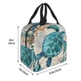 thumbnail image 2 of Disketp Watercolor Sea Turtle Lunch Bag for Women Men, Leakproof Thermal Cooler Sack Food Handbags Case High Capacity forTravel Work School Picnic, 2 of 5