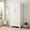 70" White, variant on Demi Bonn 60" Steel Wardrobe Cabinet with Adjustable Shelf, Hanging Rod & Drawer, Space-Saving Closet Storage for Bedroom, Office, Entryway & Laundry Room, White