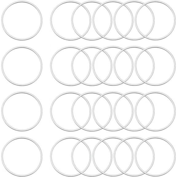 50Pcs 304 Stainless Steel Linking Rings 30mm Round Ring Hollow Ring Charms Frames Connectors Metal Jewelry Connector Links for DIY Jewelry Making DIY
