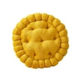 thumbnail image 3 of Coussin de Siège de Sofa Rond en Forme de Biscuit Dessin Animé pour Salon Patio Jaune, 3 of 8