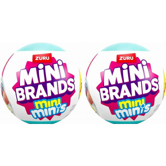Mini Brands Mini Minis Fill The Fridge LOT of 2 Mystery Packs