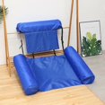 thumbnail image 1 of Blue Inflatable Pool Hammock, Floating Hammock, Inflatable Mattress Buoy, Pool Hammock Armchair Portable Floating Chair, Suitable for Swimming Pool, B_Perfect Gift, 1 of 4