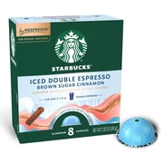 STARBUCKS Nespresso Coffee Pods Iced Brown Sugar Cinnamon flavor