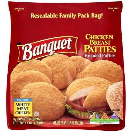 Banquet Bq Chicken Breast Patties - Walmart.com