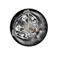 thumbnail image 3 of Horloge Murale Imprimée Uv Motif Tigre Acrylique Créatif, 3 of 3