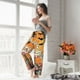 thumbnail image 5 of Balery Halloween Flamingos Pantalones de pijama para mujer, pijamas ultraligeros, pantalones de estar por casa-XX-Large, 5 of 6