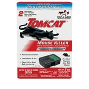 Tomcat Mouse Killer Child & Dog Resistant Disposable Station, 2 Preloaded Stations