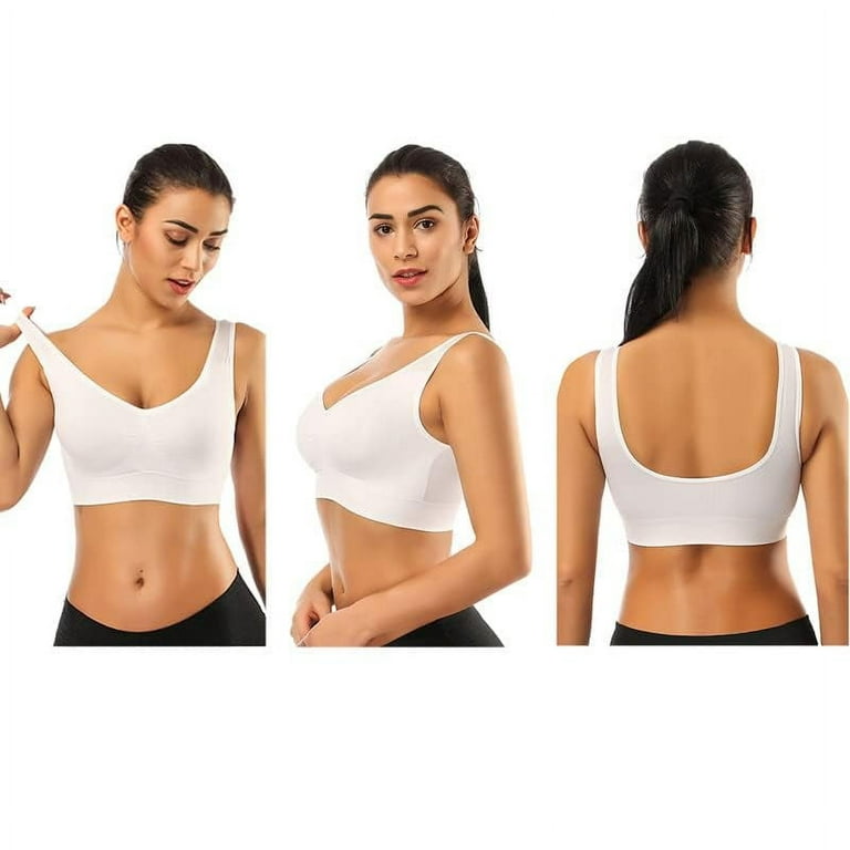 2/3/4/5/6 Pack Yoga Bras for Women Sports Bras Strappy Padded