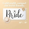 thumbnail image 5 of Ethisa Bride Beach Towel for Honeymoon and Bachelorette Party - Classic Design for Beach Bachelorette Party - Mrs Beach Towel for Bride To Be - Just Married Beach Wedding and Engagement Gift - 60"x30", 5 of 6