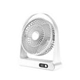 thumbnail image 2 of Boovnll Desktop Usb Small Fan Mini Portable Charging Digital Display Night Light Household Desktop Fan, 2 of 9