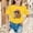 shirts for girls clearance-Yellow, variant on RTKFRFLM Kids Summer Trendy Graphic T-Shirt Boys Girls Fashion Loose Fit Short Sleeve Tee Top Big Girls Summer Print Half Sleeve Shirt Soft Breathable Cotton Youth Size 4-14