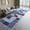 Blue, variant on Machine Washable 2.7x10 Runner Rug, Soft Modern Geometric Abstract Brown Rugs for Bedroom Living Room, Non-Shedding Faux Wool Indoor Throw Floor Carpet for Office Entryway Dining Room Decor