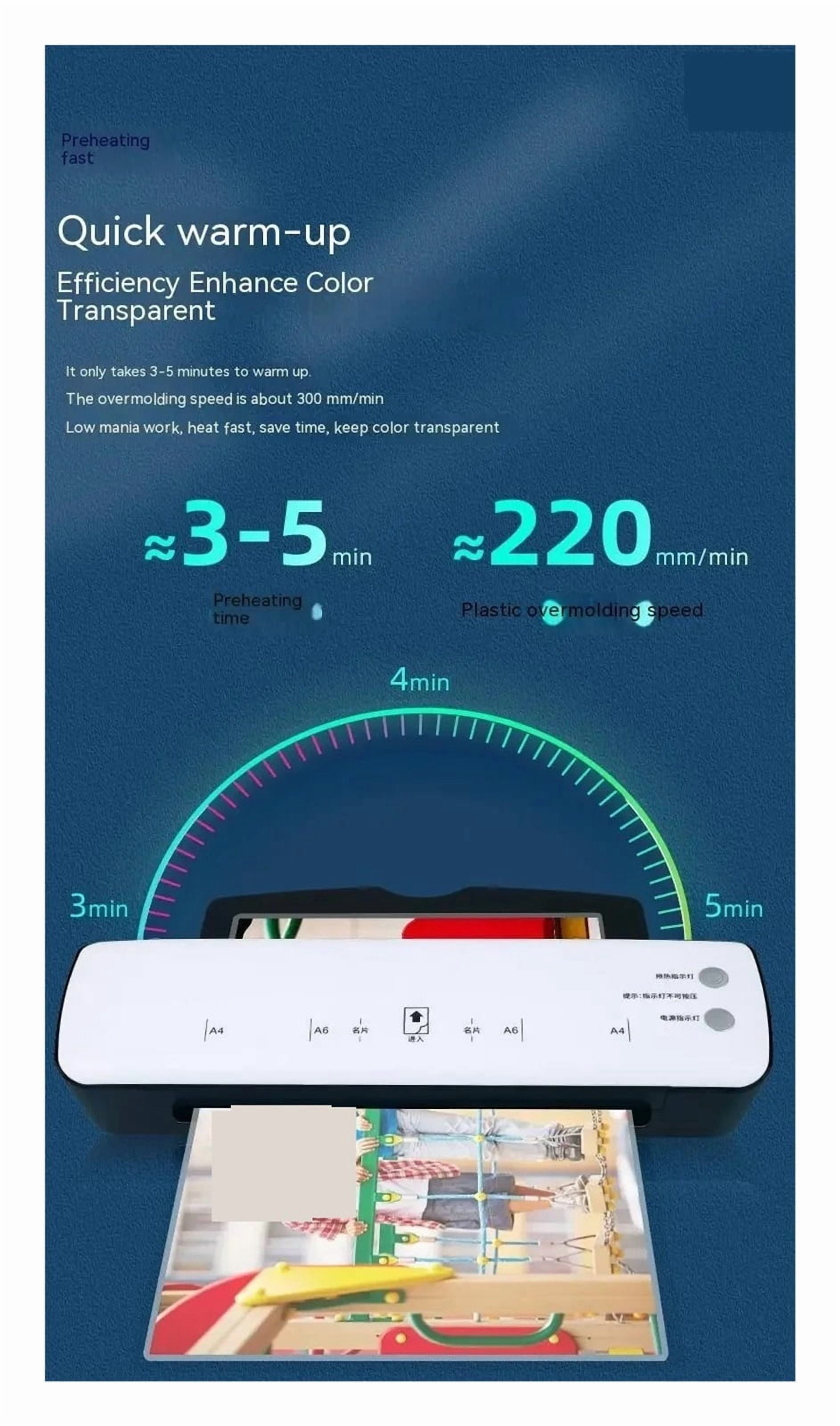 A4 Machine Photo Laminating Machine Home Small Office Photo Plastic Sealing Information Certificate Document Laminating Machine